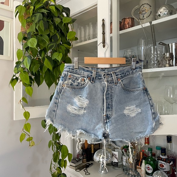 Vintage Levi Denim Shorts - Picture 1 of 8